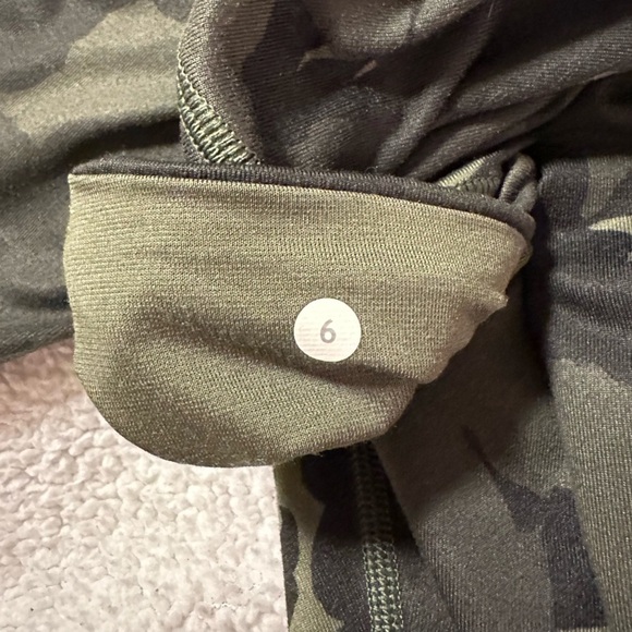 Lululemon Wunder Under Leggings Pant Luon Palm Party Fatigue Green Camo - Picture 12 of 14